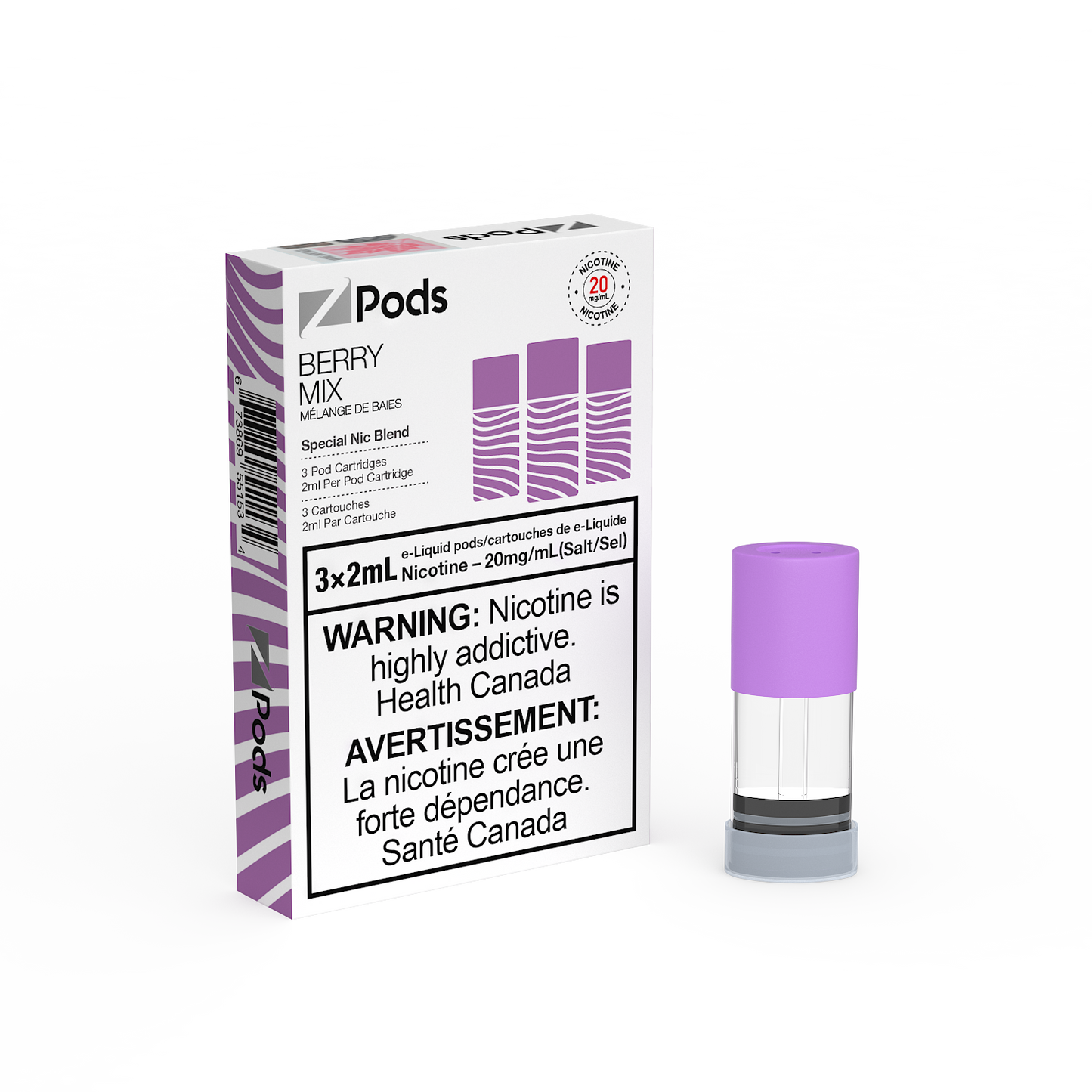 ZPods 2ml 20mg - Federal Stamp