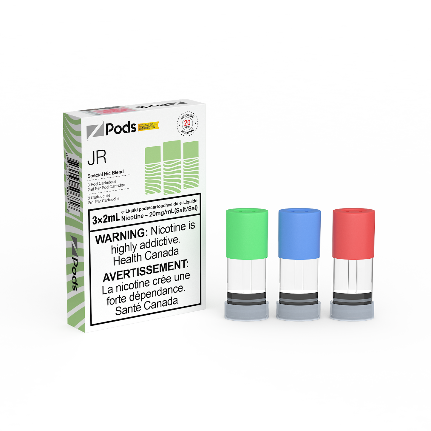ZPods 2ml 20mg - Federal Stamp